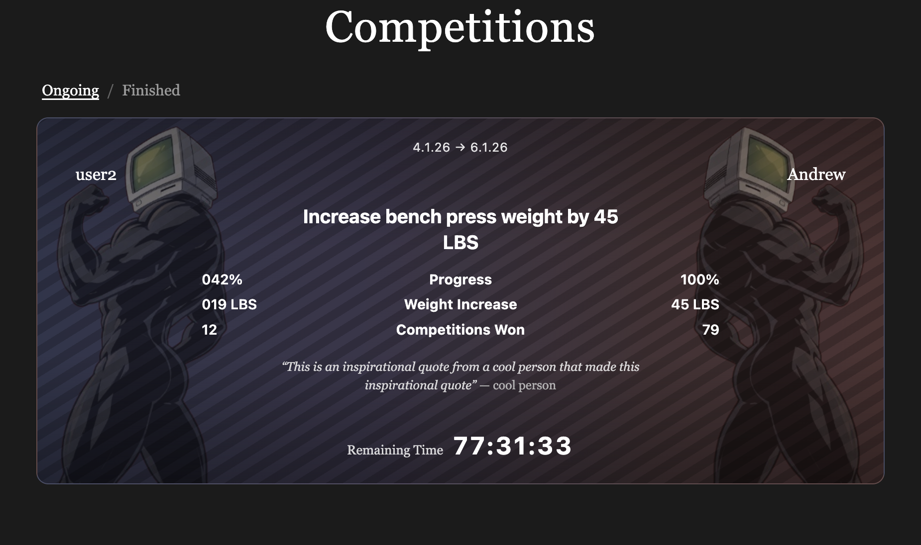 Compete — screenshot 2