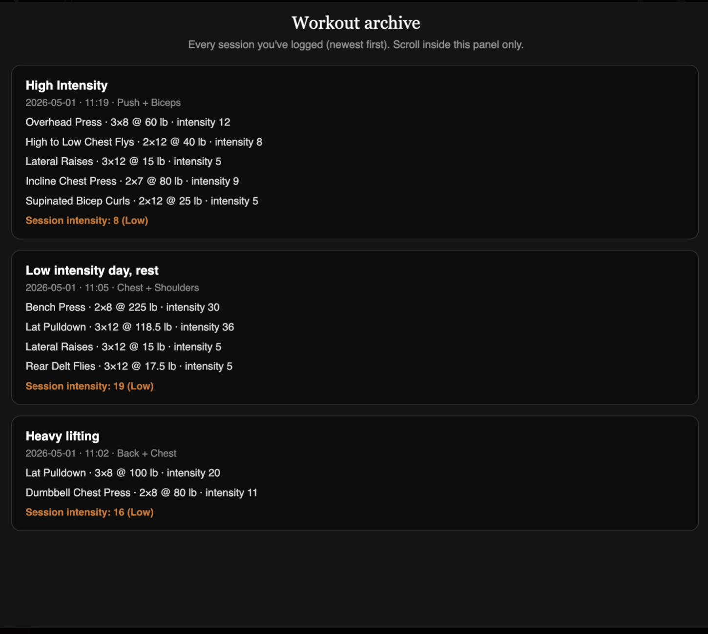Track — screenshot 2